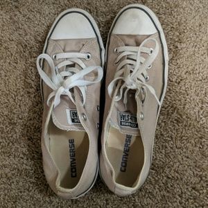Tan Converse Shoes, Size 10